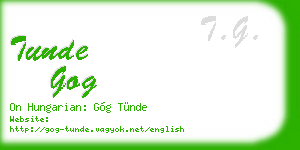 tunde gog business card